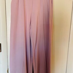 Zara Soft Pink Wide Leg Pants
